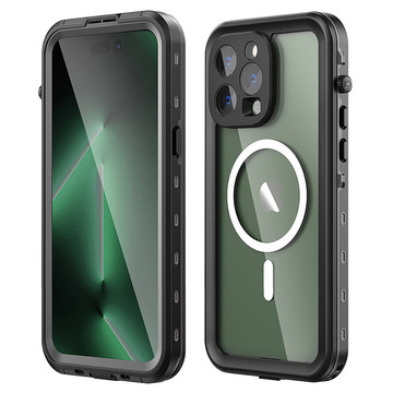 Alogy Waterproof Case IP68 Case with Clear Back 360 Armor Case for MagSafe for Apple iPhone 14 Pro