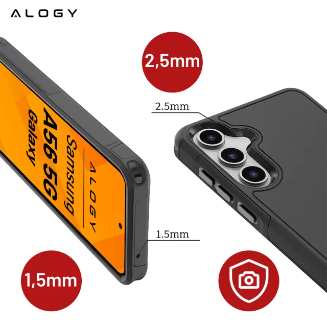 Hülle für Apple iPhone 16 Pro Max Alogy Anti-Shock Hybrid Case für MagSafe Transparent