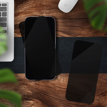 Gehärtetes Glas für Apple iPhone 16 Pro Max 9H Alogy Privacy EasyShield™️ mit Montagerahmen