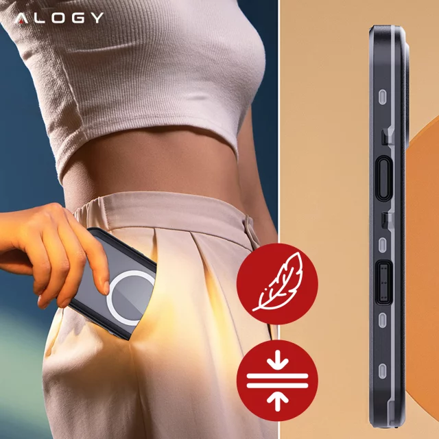 Alogy HydroArmor™ IP68 Waterproof Case with Clear Back 360 MagSafe Armor Case for Apple iPhone 16 Pro