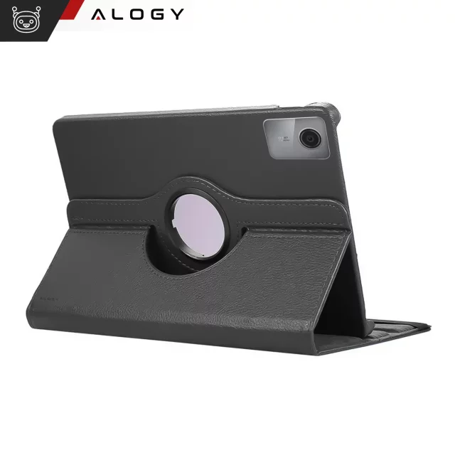 Etui 360 do Lenovo Tab K11 / K11E 11” M11 10.95" TB330FU / TB330XU / TB331FC obrotowe pokrowiec obudowa z klapką na tablet Case Alogy Czarne
