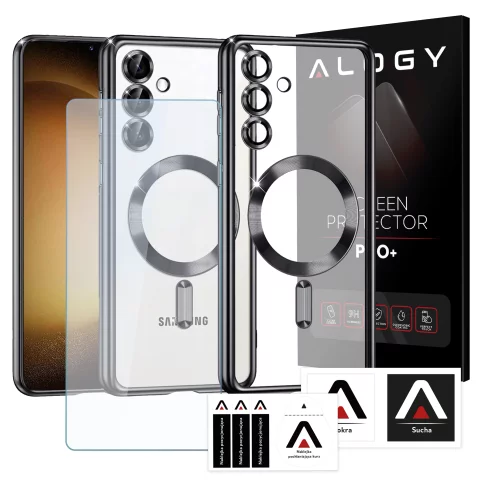 MagSafe Case for Apple iPhone 16 Pro Max Alogy Glamour Luxury Ring Case Gold-Transparent