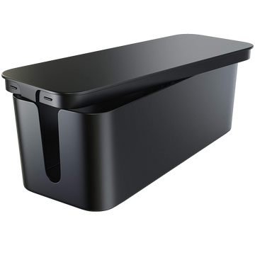 Organizér kabelů stolní podlahový kontejner box na kabely lamely Alogy Box S 23cm Black