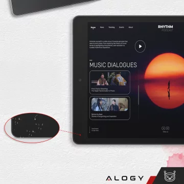 Matte Tempered Glass for Apple iPad 10.2 Gen. 7/8/9 Alogy Matte Paper-Like Screen Protector with Mounting Frame