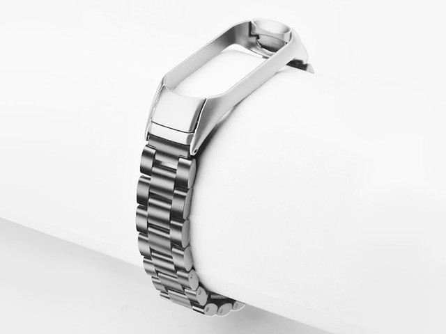 Náramek Alogy Stainless Steel pro Xiaomi Mi Band 5 Silver