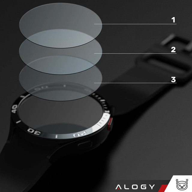 2x Alogy 9H tempered glass for Universal 38mm Diameter