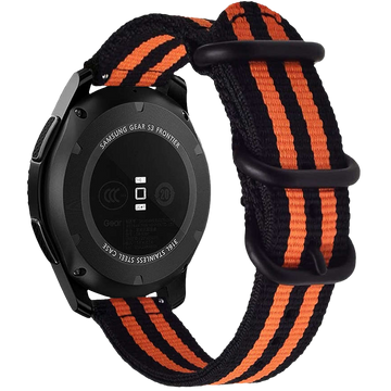 Nylonový řemínek Alogy pro Huawei Watch GT 2 Pro 22 mm oranžový a černý