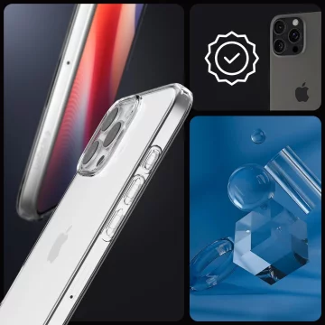 Hülle für iPhone 16 Pro Spigen Liquid Crystal Schutzhülle für das Crystal Clear-Telefon
