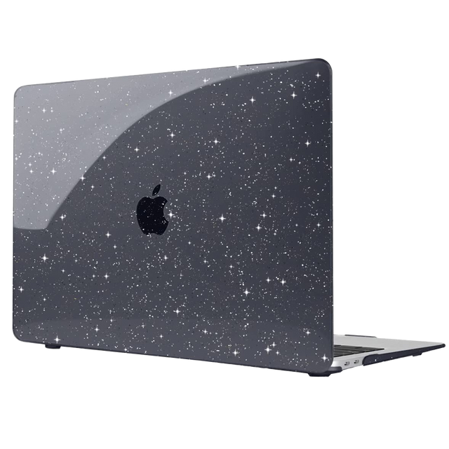 Etui obudowa Alogy Hard Case do Apple MacBook Air 13 M1 2020 Glitter Black + Nakładka na klawiaturę