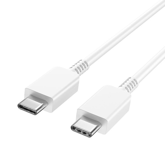 Cable USB-C - USB-C Type-C 3A Power Delivery PD QC cable 1M White 1pc