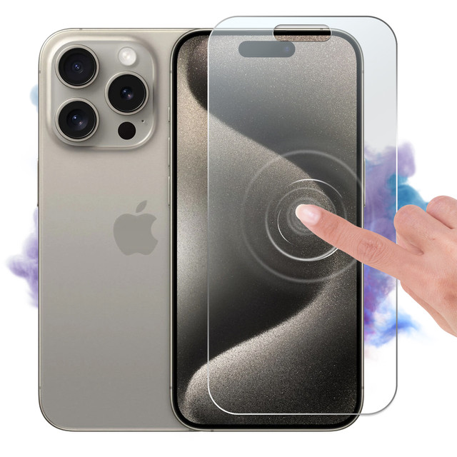 Hybrid glass for Apple iPhone 15 Pro for the screen Alogy Flexi Glass 9H flat for the screen