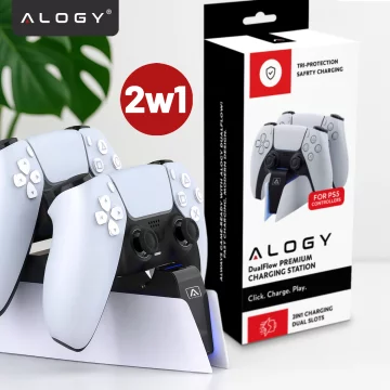 Duální dokovací stanice pro ovladač PlayStation 5 PS5 Pad White