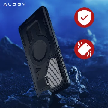 Pouzdro pro Apple iPhone 16 Pro Max Alogy Anti-Shock Hybrid Case pro MagSafe Transparent