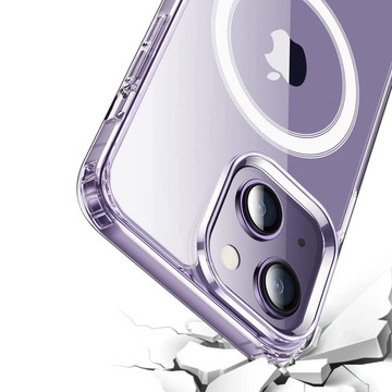 Pouzdro MagSafe Ultra Slim Mag Alogy Qi Case pro Apple iPhone 14 Plus Transparent
