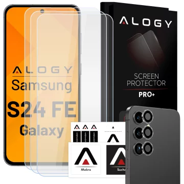 Alogy Glass Pack 3x Tvrzené sklo na displej 9h Sklo na objektiv pro Apple iPhone 14 Pro