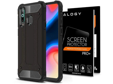 Alogy Hard Armor case for Samsung Galaxy A60/M40 black Alogy glass