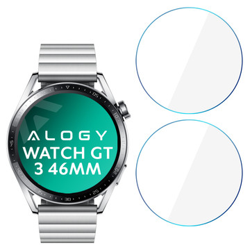 2x Alogy 9H Tempered Glass for Huawei Watch GT 3 46mm