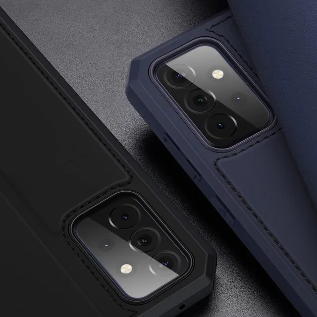 DUX DUCIS Skin X Holster Cover mit Flip Cover für Samsung Galaxy A72 4G blau