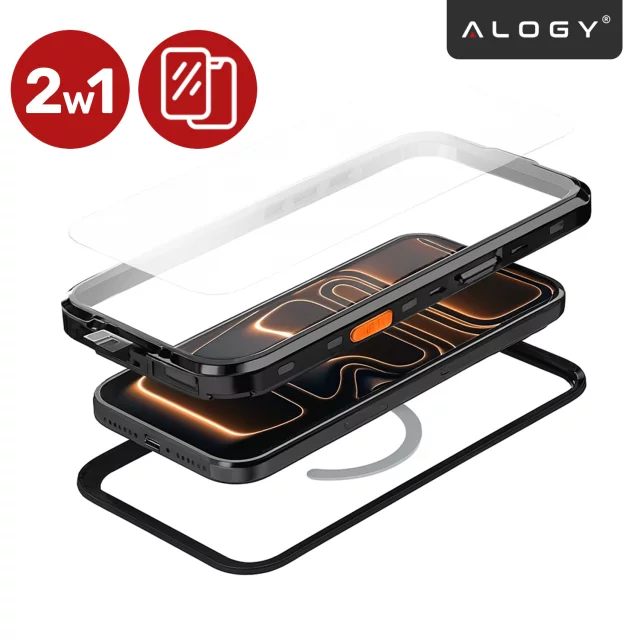 Alogy HydroArmor™ IP68 Case for Apple iPhone 17 Pro 6.3" - Black