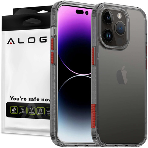 Alogy Protective Case Protective Cover for Apple iPhone 14 Pro Black and transparent