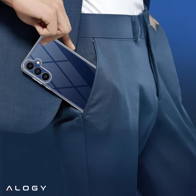 Transparente Schutzhülle für Samsung Galaxy S25, erhöhte Kanten, perfekte Passform, PC TPU, Alogy HybridShield™ Hülle