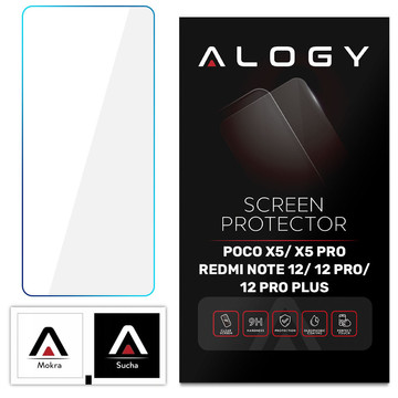 9H gehärtetes Glas Alogy Displayschutz PRO für Xiaomi Poco X5/ Pro/ Redmi Note 12/ Pro/ Pro Plus 5G
