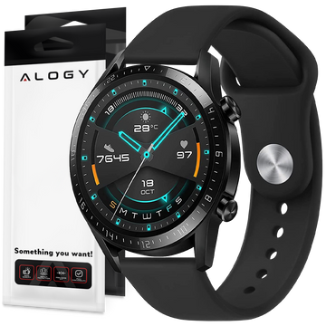Univerzální řemínek Sport Alogy pro chytré hodinky 20mm Black