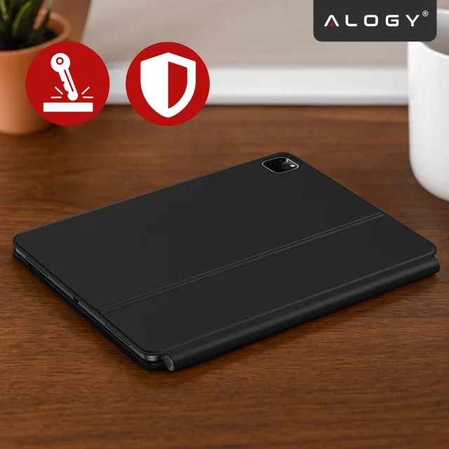 Keyboard Case for Apple iPad Pro 11" 2021/2020 iPad Air 10.9" 2022/2020 iPad Air 11" 2024/2025, Touchpad and LED Backlight, Magnetic Mount, Alogy MagnetKeyboard™ Case – Black