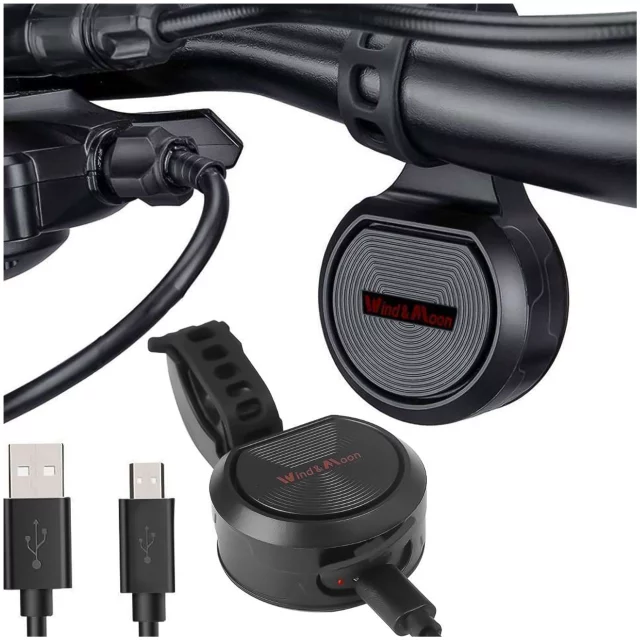 Elektrický zvonek 2v1 cykloalarm Alogy Waterproof Electric Bell na vodotěsné kolo černý