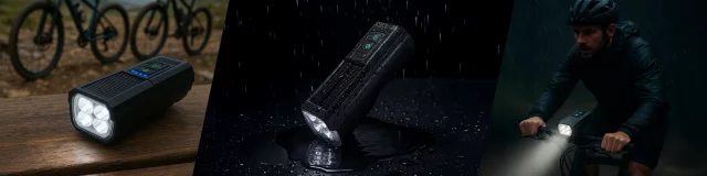 Bicycle Light Front LED Front Light Bicycle Lighting Waterproof IPX5 Alogy P12 Bike Light Black