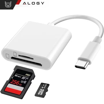 Alogy SD Micro Card Reader for iPhone USB-C Adapter