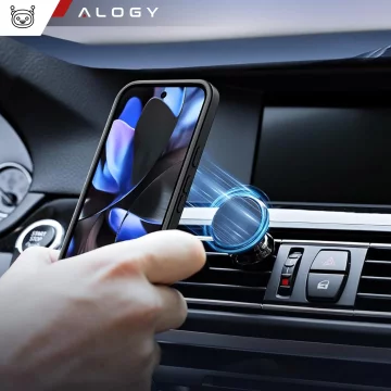 Hülle für Google Pixel 9/ 9 Pro Alogy MagSafe Hybrid Matte Case Rückseite für MagMat Phone Mattschwarz