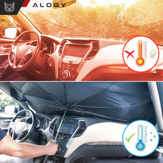 Car sunshade for car car sunshade UV Alogy Car L 135x79cm black