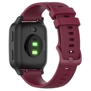 Universal Alogy Strap mit Dornschließe für Smartwatch 18mm bordeaux