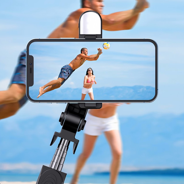 Alogy Holder Wireless Selfie Stick Bluetooth foldable Tripod Mini tripod for phone with LED light
