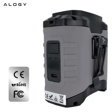 Stolní ventilátor stojící ventilátor malé oběhové čerpadlo s klipem bezdrátové ruční 500mAh USB-C Alogy White