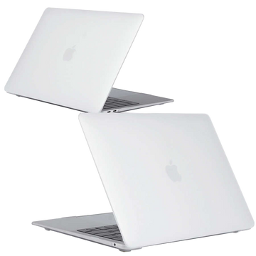 Alogy Hard Case Matt für Apple MacBook Air 13 M1 2021 Weiß Displayschutz Tastatur Overlay