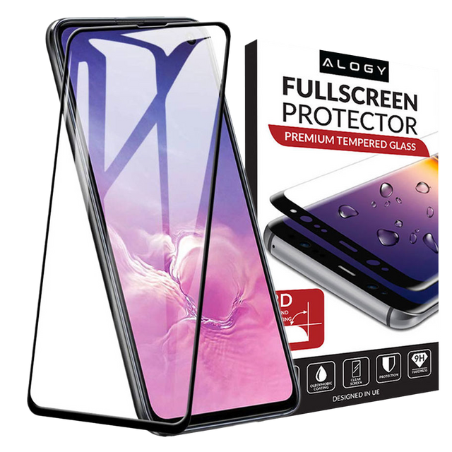 Alogy Full Screen Tempered Glass for Samsung Galaxy S10e Black