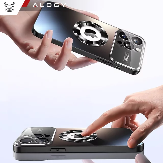 Apple iPhone 16 Pro Case Alogy MagSafe LuxeShield™ Case with Lens Protection for MagSafe Graphite Black