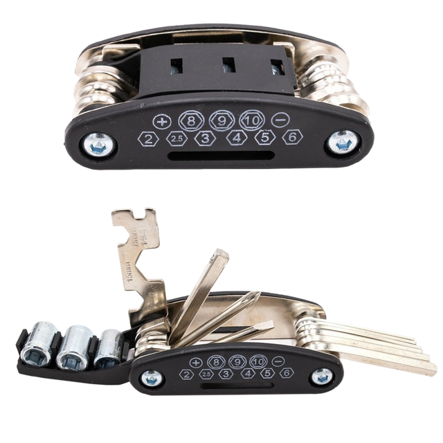 Werkzeuge Multitool-Schlüssel zum Wechseln von Alogy-Reifen an einem Roller / Fahrrad