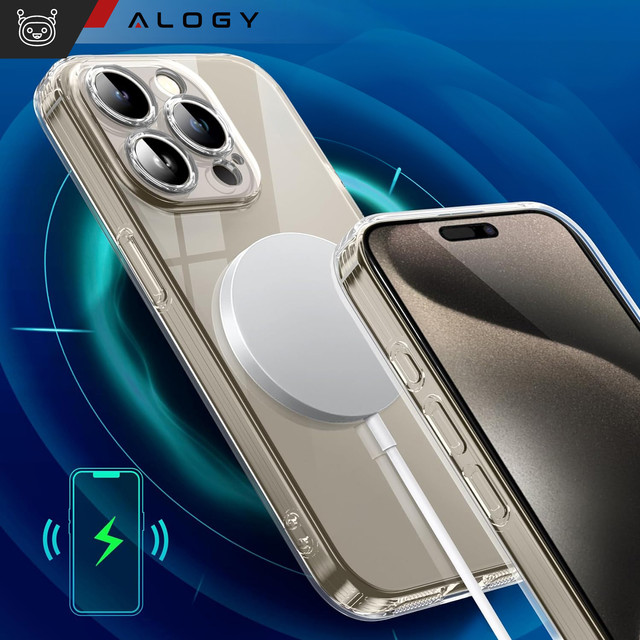Case for iPhone 15 Pro Housing Case Silicone Transparent Camera Protection Lens Protector Alogy Slim