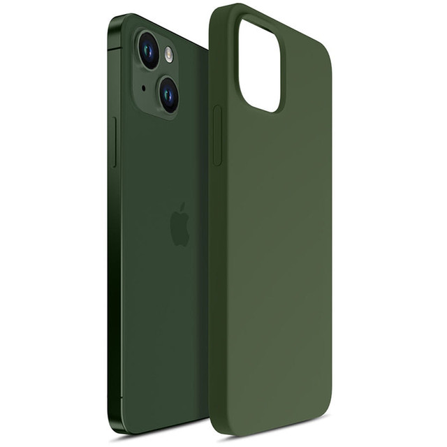 Sada na telefon 3mk do Apple iPhone 13 Hardy silikonové pouzdro MagCase Alphine Green