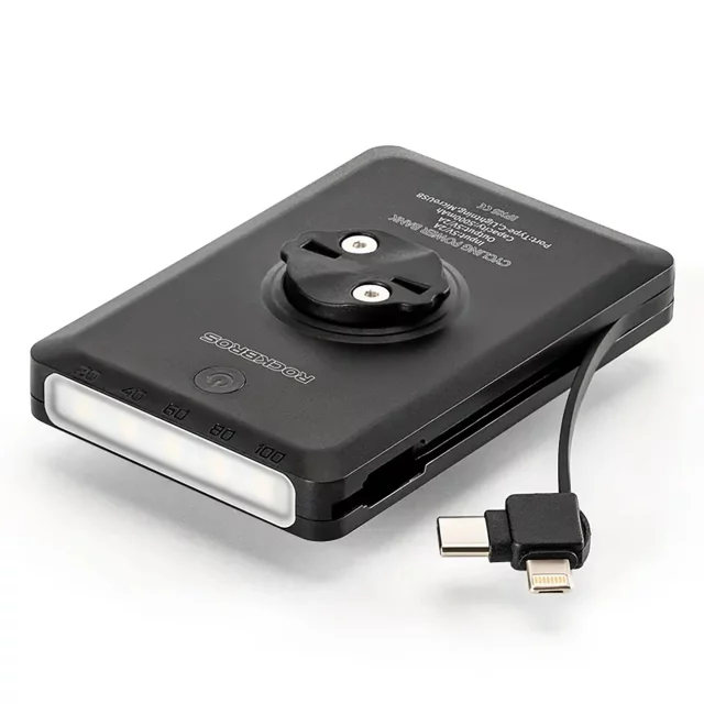 Lampka Rockbros JP008 150 lm + powerbank 5000 mAh IPX6 pod licznik – czarna