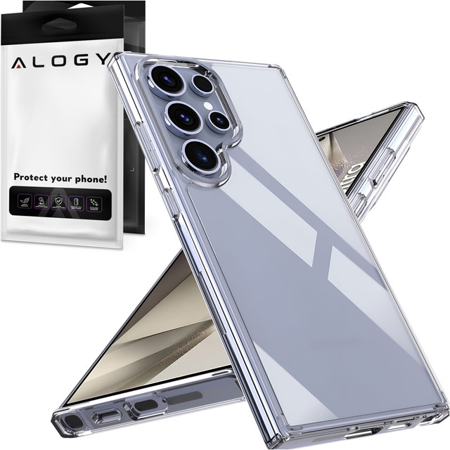 Pouzdro pro Samsung Galaxy S24 Ultra Back Cover Hybrid Clear Case Alogy Transparent Glass