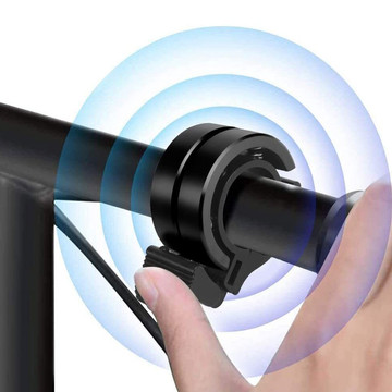 Alogy Metal Bell zvonek na kolo z hliníkové slitiny na řídítka jízdního kola univerzální dvouřadý Black