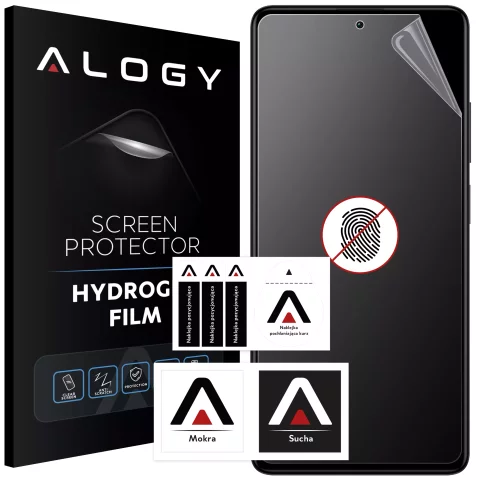 „MATTE“-Folie für Xiaomi Redmi Note 12 PRO / Poco X5 Pro 5G Hydrogel Alogy HydroSkin Matte Pro™-Bildschirm für „FINGERPRINT FREE“-Hülle