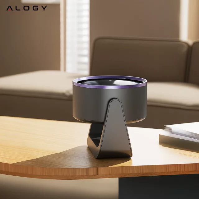 Stolní ventilátor stojící ventilátor malé oběhové čerpadlo s klipem bezdrátové ruční 500mAh USB-C Alogy White
