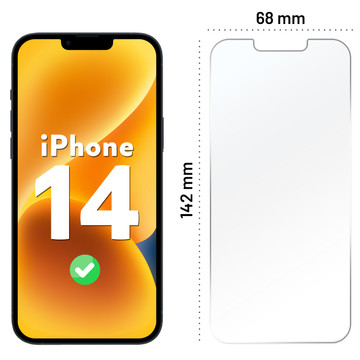 Hybridní sklo pro obrazovku Apple iPhone 14 Alogy Flexi Glass 9H Case Friendly flat screen