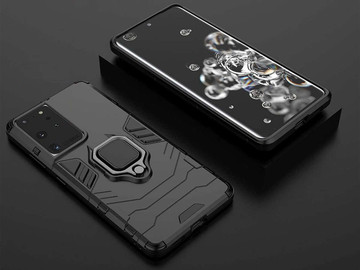 Alogy Stand Ring Armor case for Samsung Galaxy S21 Ultra black