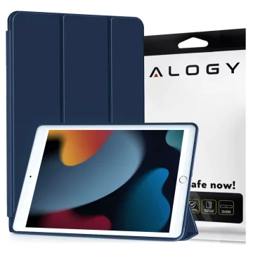 Pouzdro pro Apple iPad 10.2 9 Gen 8/7 2021/2020/2019 Smart Pencil Case Alogy TPU Kryt na tablet Navy Blue